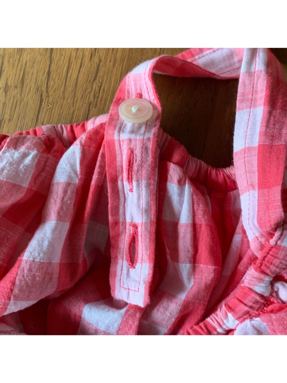 COUNTRY ROAD Red Gingham Sundress Girls 5 NWT Checks Ruffles Picnic Summer NEW - Picture 5 of 10